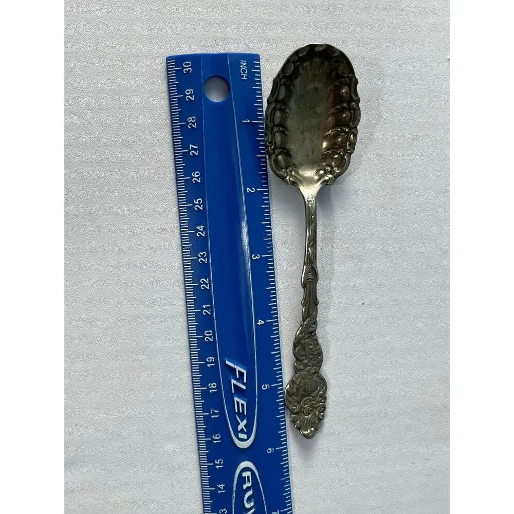 VTG Rogers Bros Silverplate Serving Utensils Lot Ladle Fork Pierced Spoon Tongs